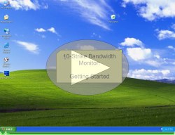 Watch video: Getting started with 10-Strike Bandwidth Monitor: Monitoring network traffic using SNMP, adding SNMP support to Windows