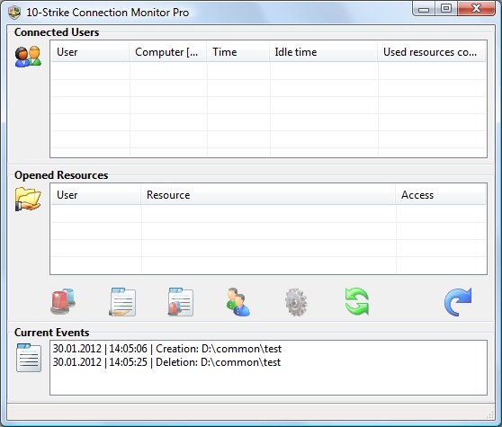 Monitor network access to your shared resources; watch who gets into your files