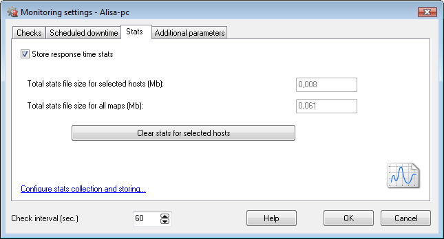 network device monitoring - storing stats