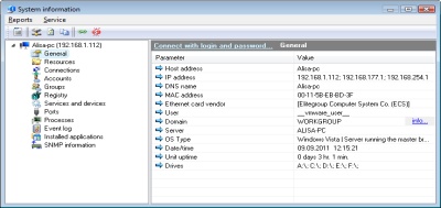 Information on remote computers