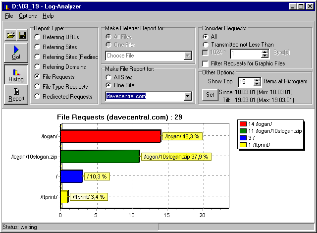 10-Strike Log-Analyzer screen shot