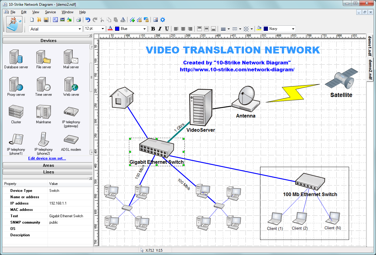 Local network diagram example. Click to open the fullsize image.