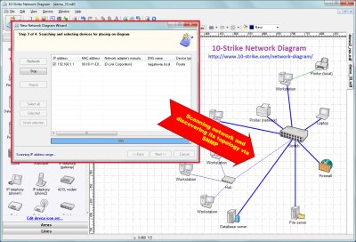 How to create a network diagram. Click to open a fullsize image.