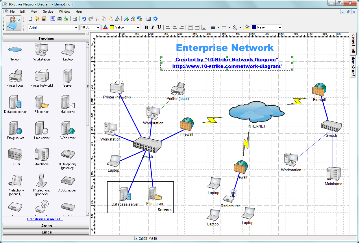 10-strike Network Diagram