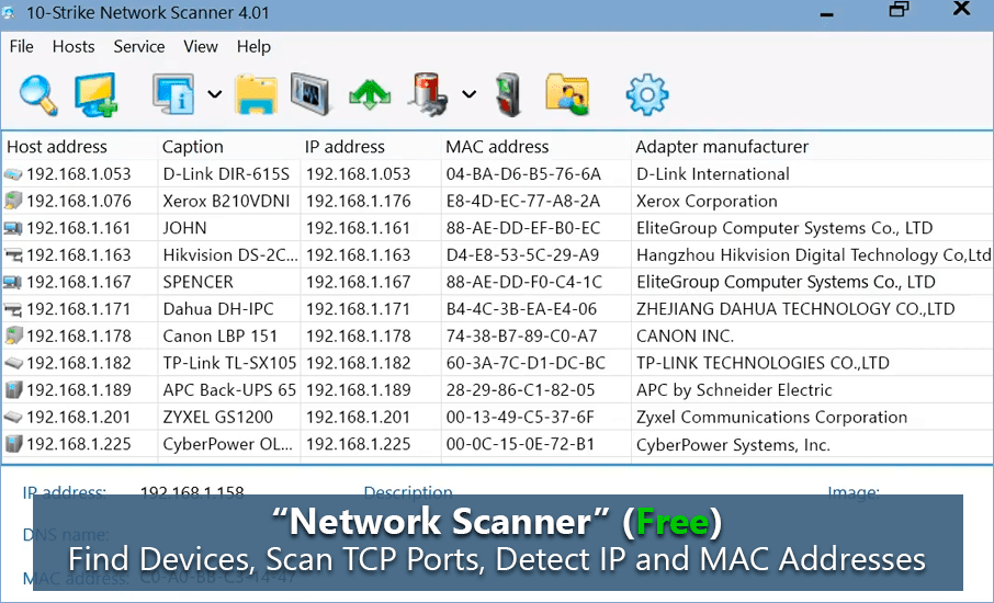 10-Strike Network Scanner