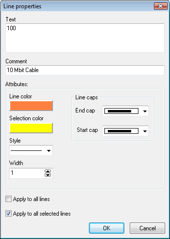 connection line properties