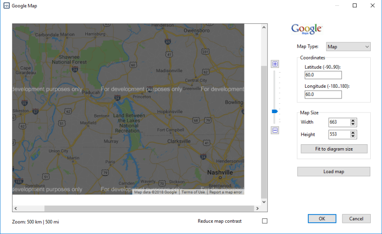 Background map image importing