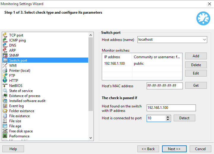 switch port monitoring