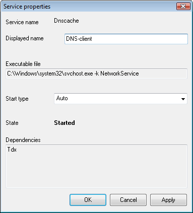 Remote service properties