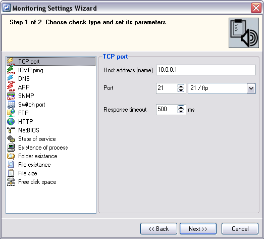 tcp port monitoring