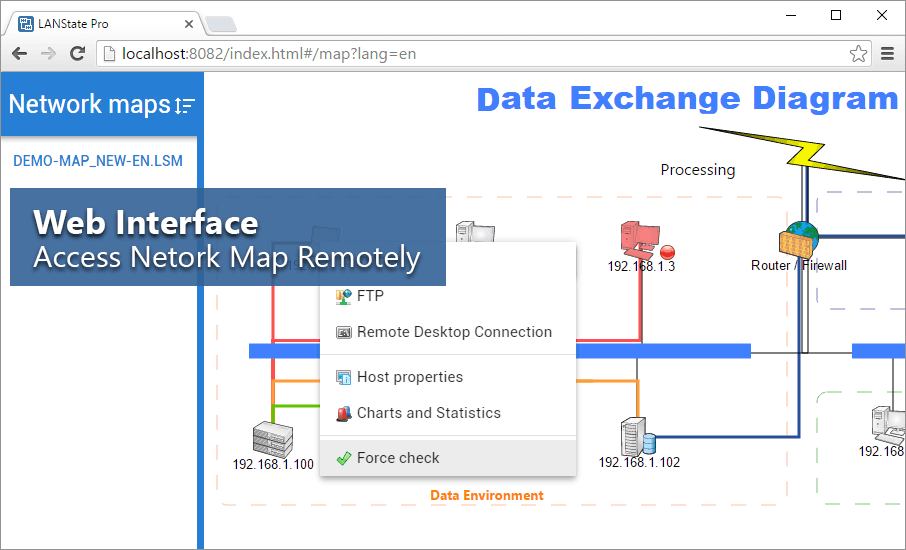 Network Mapper and Device Monitoring Program LANState