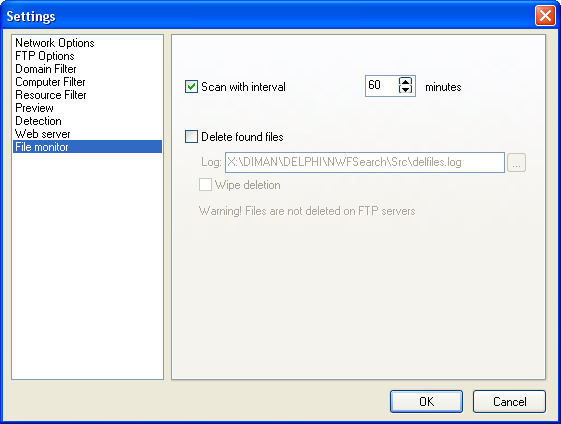 file monitor settings