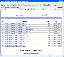 web file search on local network