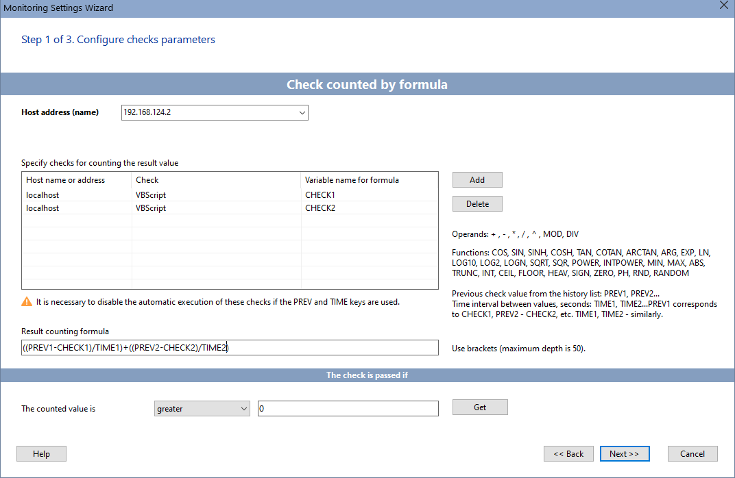 Formula Claculated Check