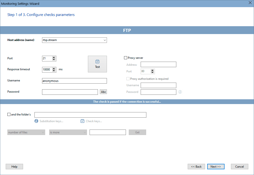 FTP Server Monitoring