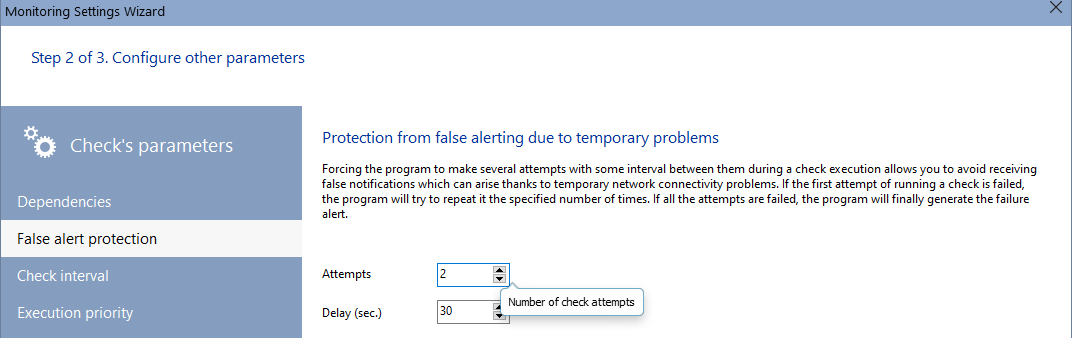repeated attempts against false alerts