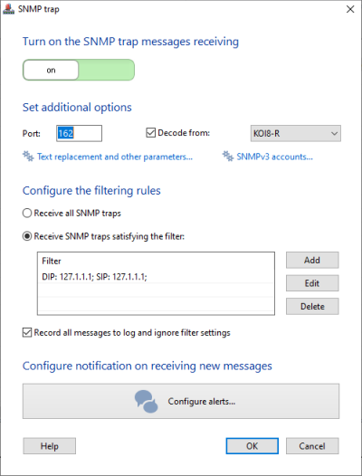 SNMP traps