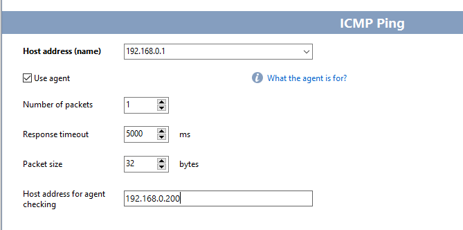 remote agent ping check