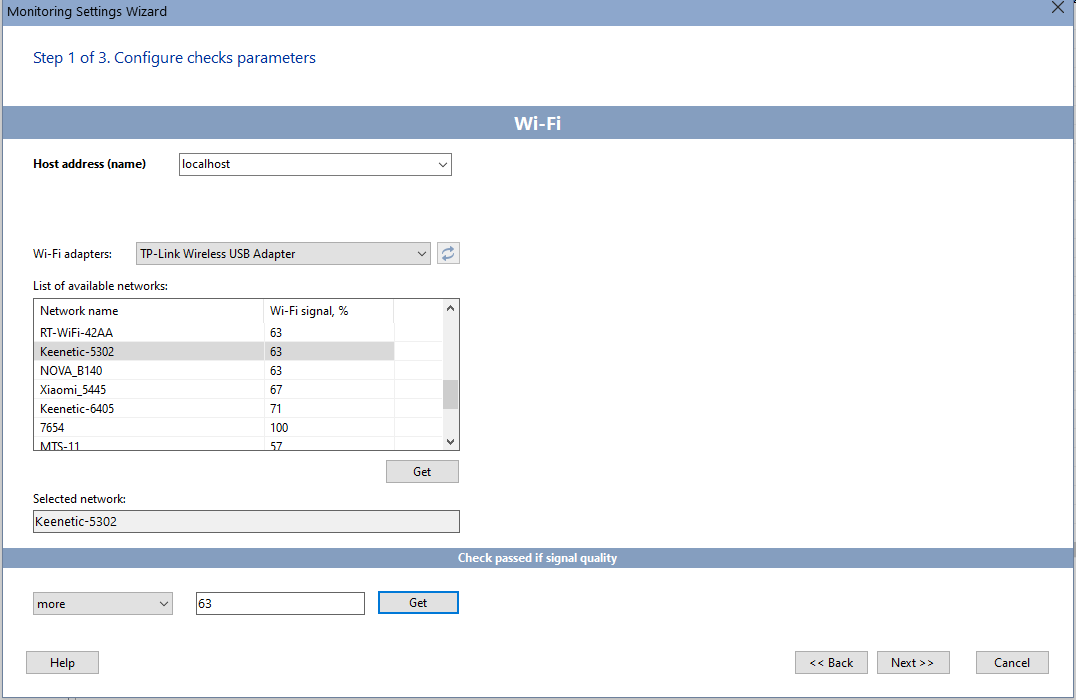 Wi-Fi Signal Strength Monitoring