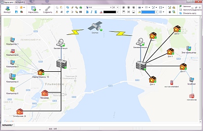 Monitoring Hosts on Map