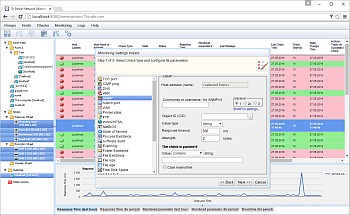 Web interface - adding an SNMP monitoring check