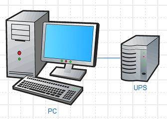 UPS and connected computer