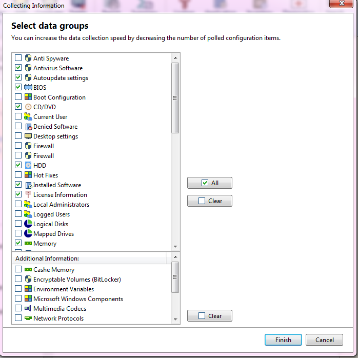 select data groups