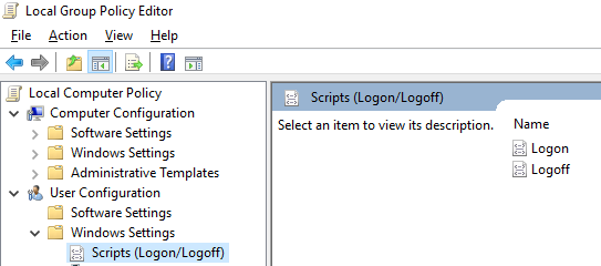 Policy Scripts (login/logout)