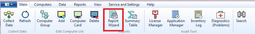 report wizard