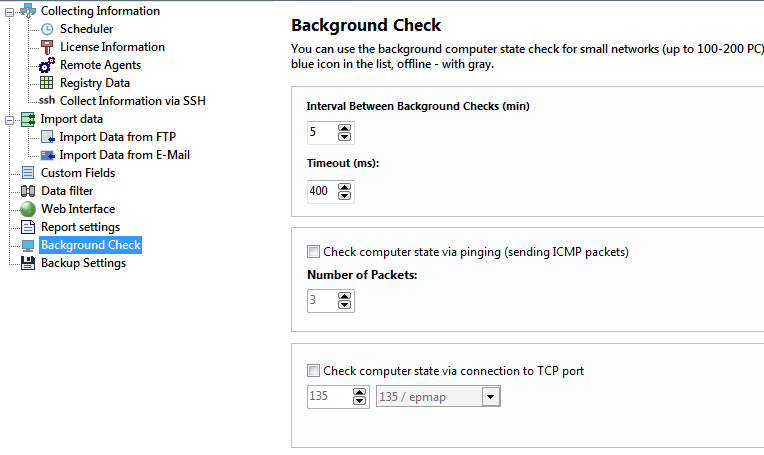 background check settings