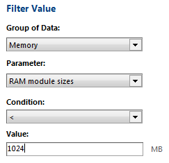 insufficient memory filter for planning upgrades