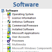 Installed software on computer