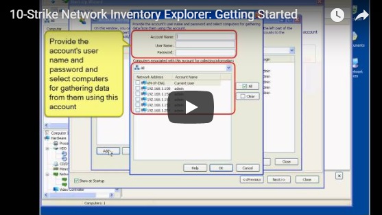 Scanning the network, gathering the inventory data, generating basic and summary table reports in details